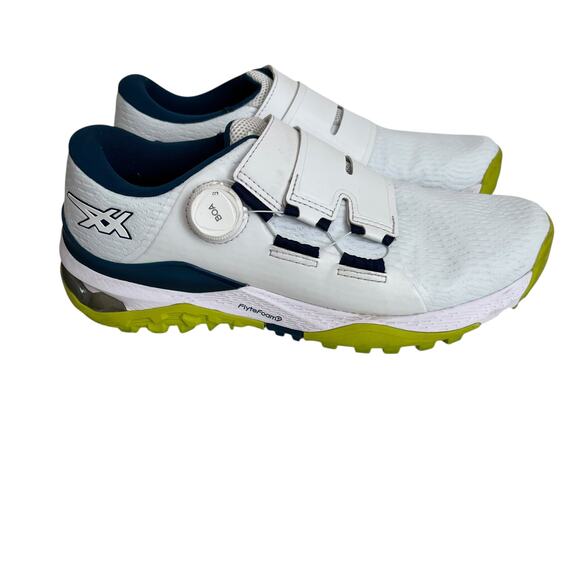 Asics Gel Kayano Ace Golf Shoe BOA White Blue Green Size Men 8.5